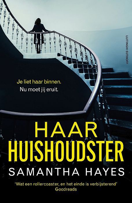 Omslag van de psychologische thriller Haar huishoudster van Samantha Hayes.