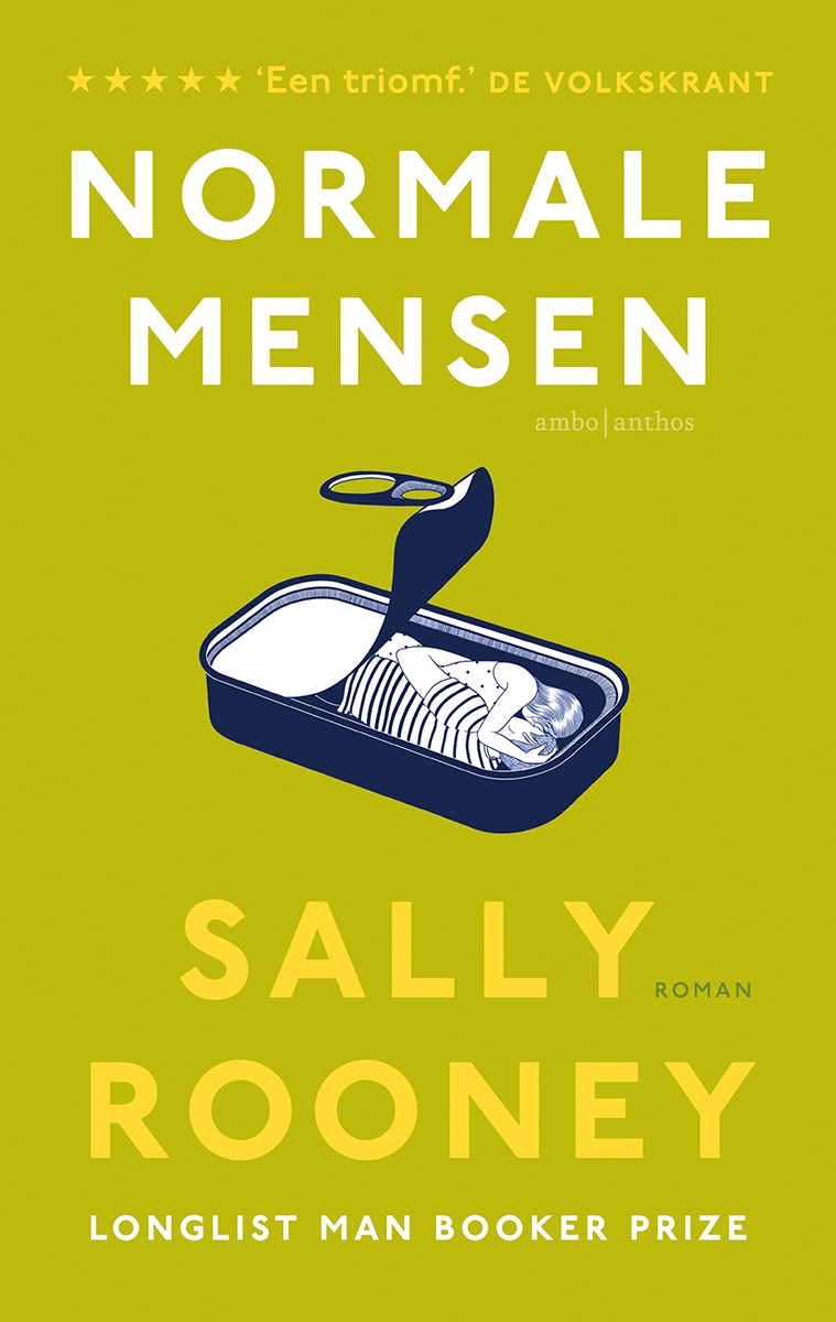 Omslag van de roman Normale mensen van Sally Rooney.