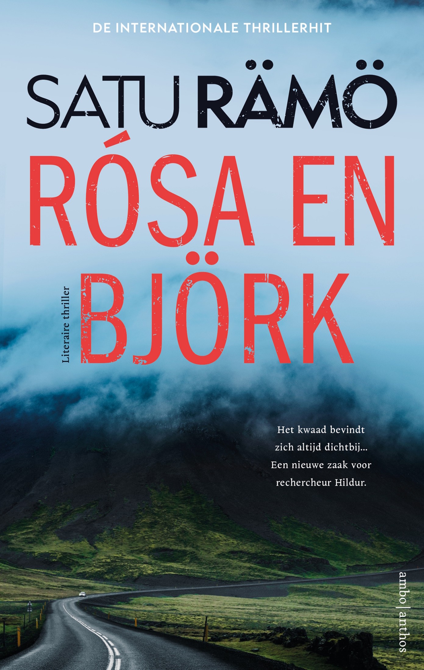 Omslag van de thriller Rosá en Björk van Satu Rämö.