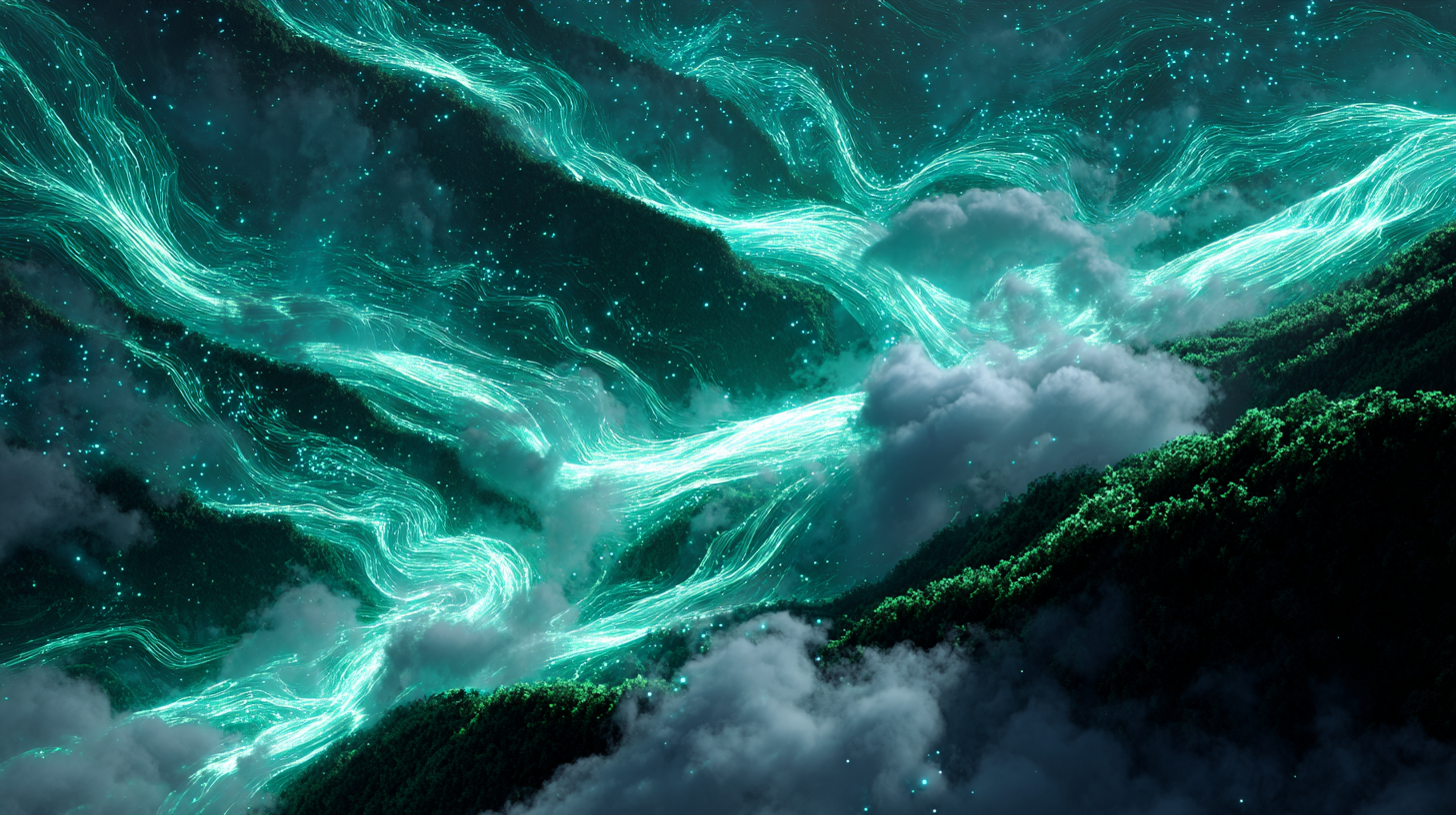 Vliegende rivieren boven de Amazone.