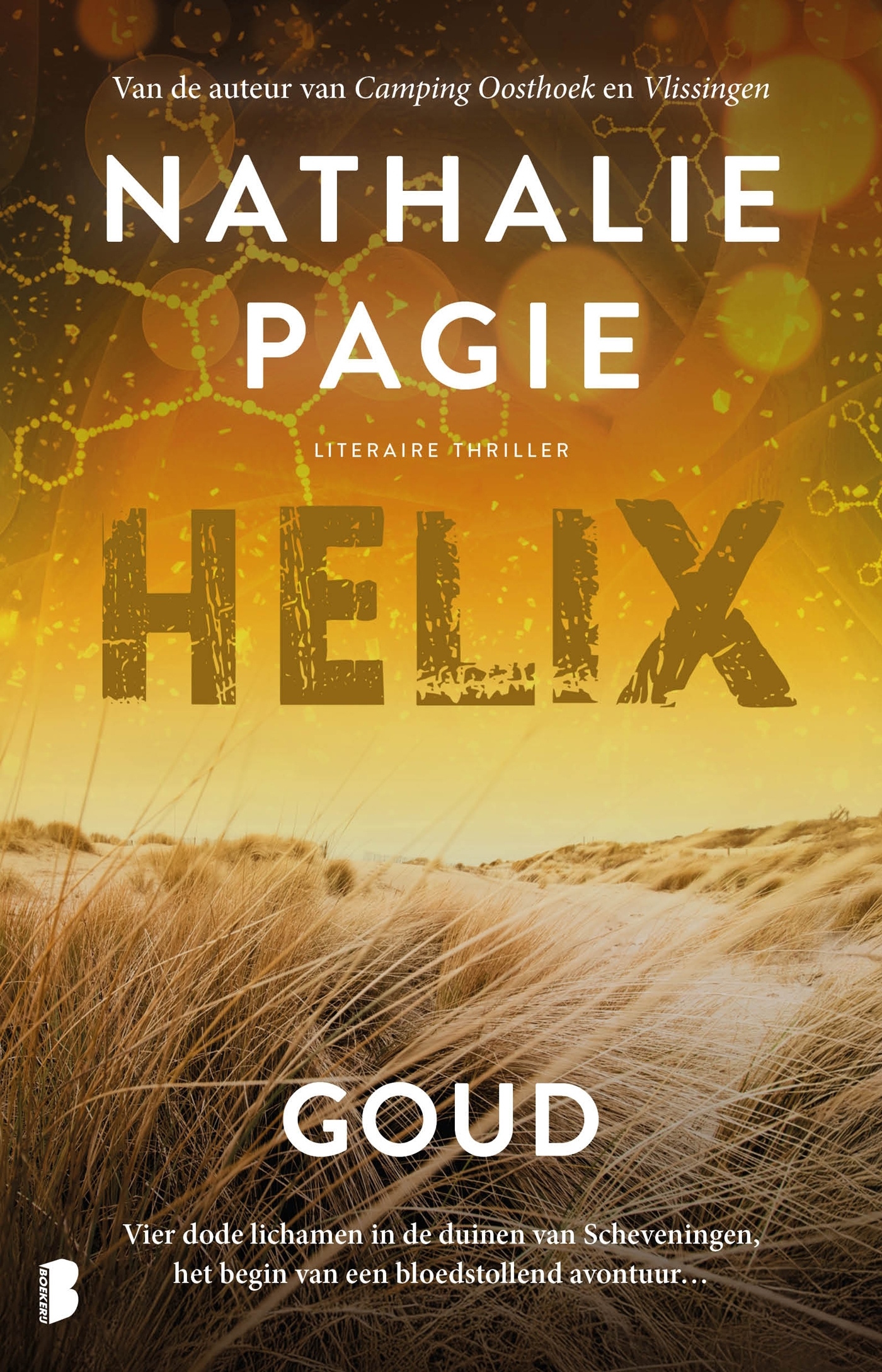 Omslag van de thriller Goud - Helix1 van Nathalie Pagie.